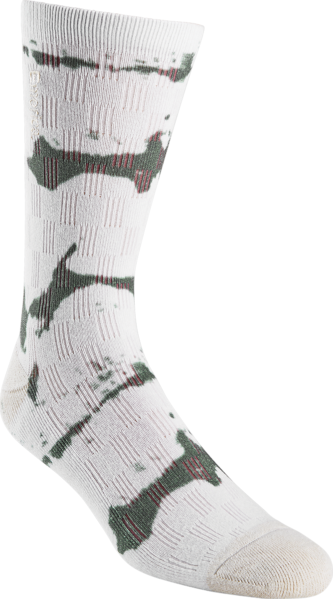 Emerica Mens Stripe Tie-Dye Crew White Socks