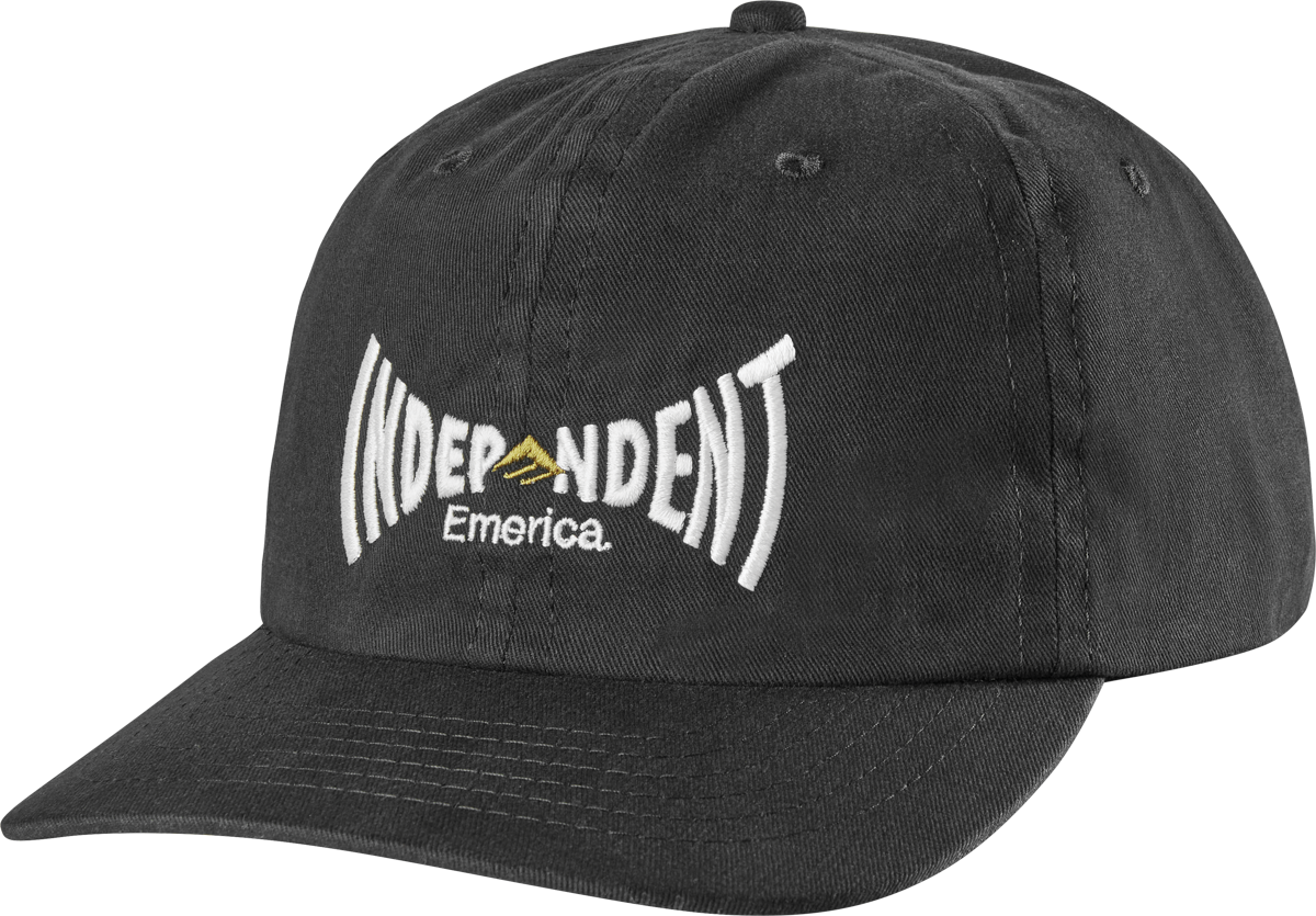 Emerica X Independent Span Snapback Mens Black Hat
