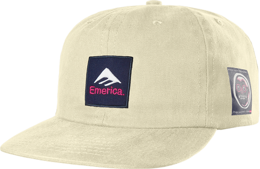 Emerica Mens Sieben Snapback Natural Hat