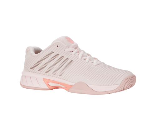 K-Swiss Kids Hypercourt Express 2 Almost Mauve Sepia Rose Pale Neon Coral Shoes