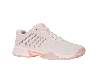 K-Swiss Kids Hypercourt Express 2 Almost Mauve Sepia Rose Pale Neon Coral Shoes