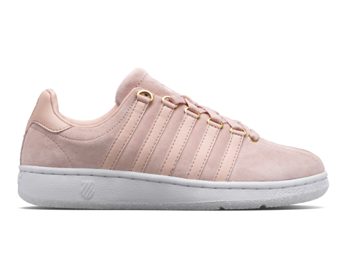 K-Swiss Women's Classic Vn Sde Peach Whip White Shoes