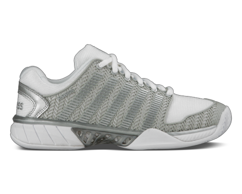 K-Swiss Women's Hypercourt Express White Silver Shoes