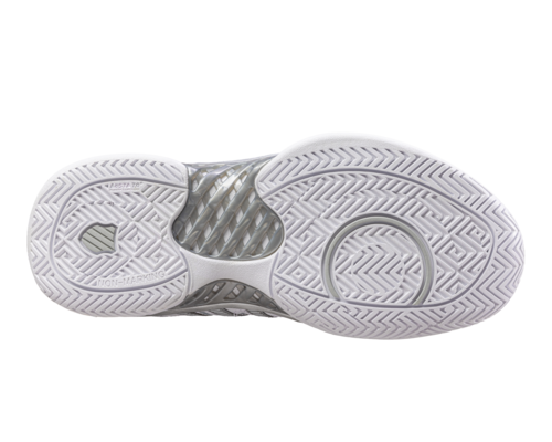 K-Swiss Women's Womens Hypercourt Express Leather White Silver Glacier Gray Shoes