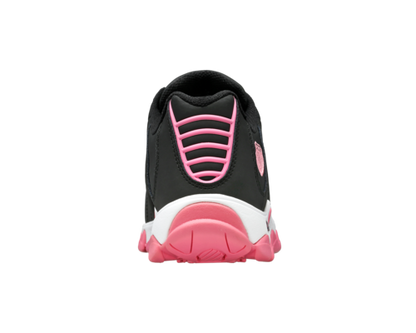 K-Swiss Women's St329 Cmf Black Pink Carnation White Shoes