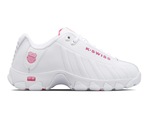 K-Swiss Women's St329 Cmf White Shocking Pink-W Shoes