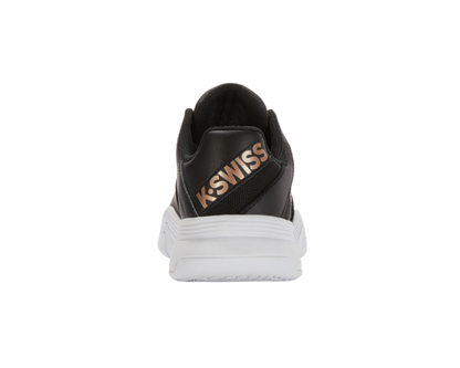 K-Swiss Women's Court Express Black White Rosegold Shoes