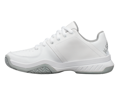 K-Swiss Women's Court Express White Highrise Silver Shoes