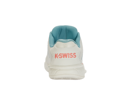 K-Swiss Women's Hypercourt Express 2 Blanc De Blanc Nile Blue Desert Flower Shoes