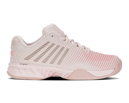 K-Swiss Women's Hypercourt Express 2 Almost Mauve Sepia Rose Pale Neon Coral Shoes