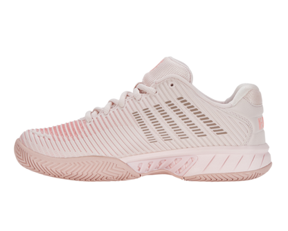 K-Swiss Women's Hypercourt Express 2 Almost Mauve Sepia Rose Pale Neon Coral Shoes