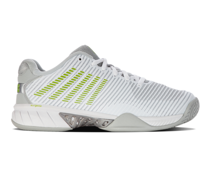 K-Swiss Women's Hypercourt Express 2 White Gray Violet Lime Green Shoes