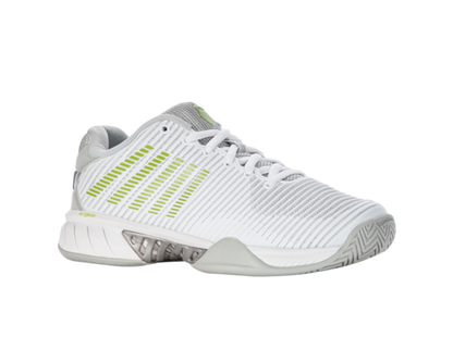 K-Swiss Women's Hypercourt Express 2 White Gray Violet Lime Green Shoes