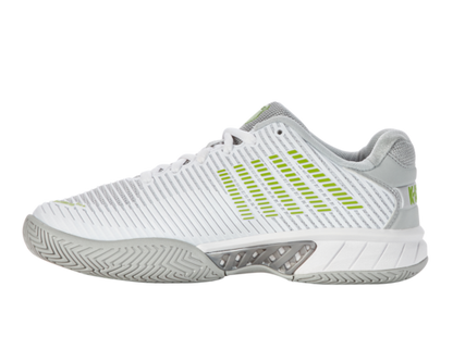 K-Swiss Women's Hypercourt Express 2 White Gray Violet Lime Green Shoes