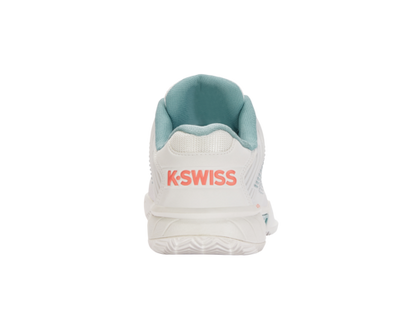 K-Swiss Women's Hypercourt Express 2 Hb Blanc De Blanc Nile Blue Desert Flower Shoes