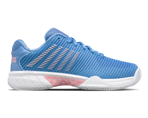 K-Swiss Women's Hypercourt Express 2 Hb Silver Lake Blue White Orchid Pink Shoes