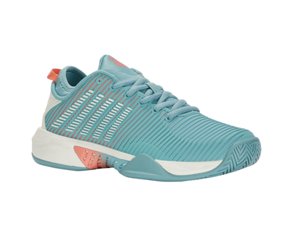 K-Swiss Women's Hypercourt Supreme Nile Blue Blanc De Blanc Desert Flower Shoes