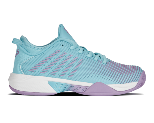 K-Swiss Women's Hypercourt Supreme Angel Blue Sheer Lilac Brilliant White Shoes