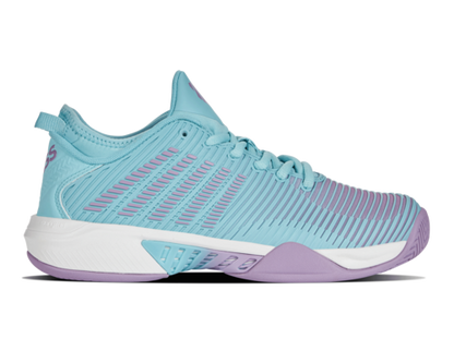 K-Swiss Women's Hypercourt Supreme Angel Blue Sheer Lilac Brilliant White Shoes