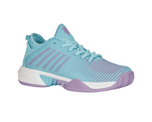 K-Swiss Women's Hypercourt Supreme Angel Blue Sheer Lilac Brilliant White Shoes