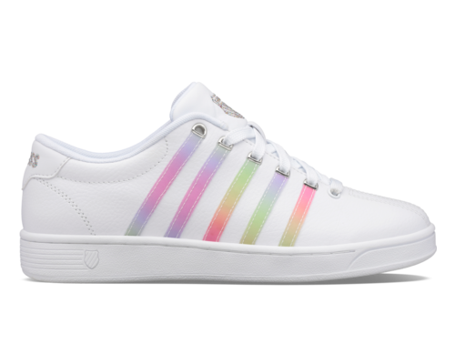 K-Swiss Women's Court Pro Ii White Pastel Rainbow Shoes