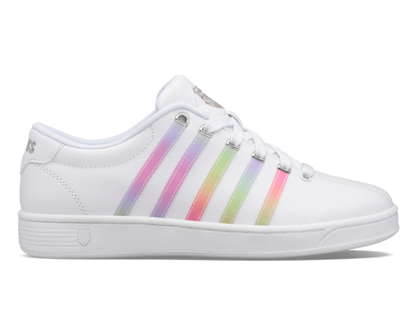 K-Swiss Women's Court Pro Ii White Pastel Rainbow Shoes