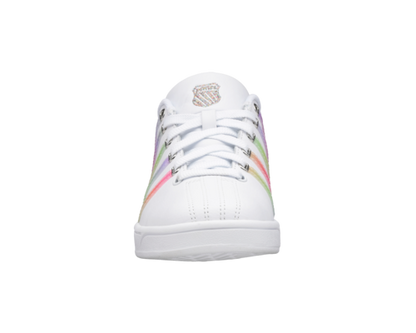 K-Swiss Women's Court Pro Ii White Pastel Rainbow Shoes