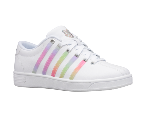 K-Swiss Women's Court Pro Ii White Pastel Rainbow Shoes