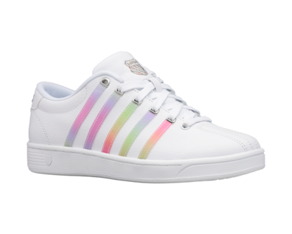 K-Swiss Women's Court Pro Ii White Pastel Rainbow Shoes