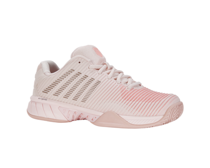 K-Swiss Women's Hypercourt Express 2 Wide Almost Mauve Sepia Rose Pale Neon Coral Shoes