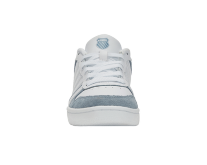 K-Swiss Women's Court Palisades White Ashley Blue Iridescent Shoes