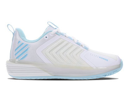 K-Swiss Women's Ultrashot 3 White Blue Glow Shoes