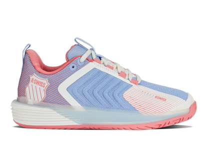 K-Swiss Women's Ultrashot 3 Bright White Open Air Strawberry Ice Shoes