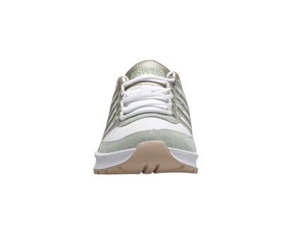 K-Swiss Women's Vista Trainer White Frosty Green Champagne Shoes