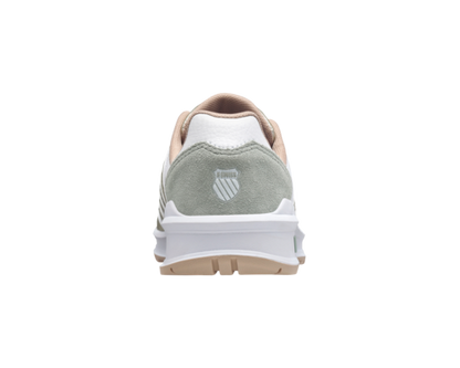 K-Swiss Women's Vista Trainer White Frosty Green Champagne Shoes