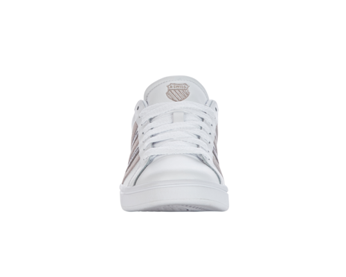 K-Swiss Women's Court Tiebreak White Ashes Of Roses Astro Dust Copper Shoes