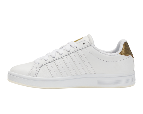 K-Swiss Women's Court Tiebreak White Gold Panther Shoes