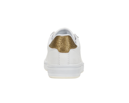 K-Swiss Women's Court Tiebreak White Gold Panther Shoes