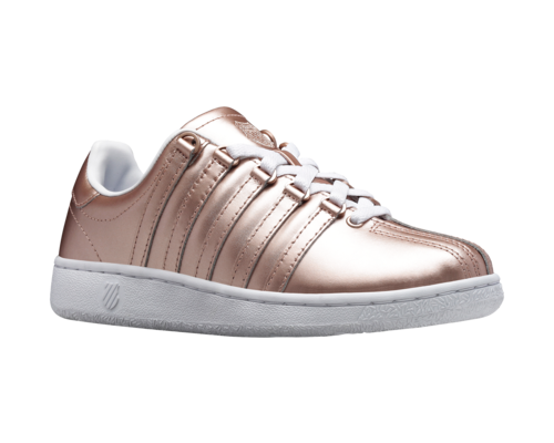 K-Swiss Women's Classic Vn Rose Gold White Shoes