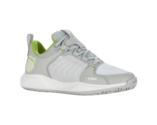 K-Swiss Women's Ultrashot Team Gray Violet White Lime Green Shoes