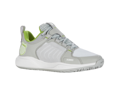 K-Swiss Women's Ultrashot Team Gray Violet White Lime Green Shoes