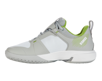 K-Swiss Women's Ultrashot Team Gray Violet White Lime Green Shoes