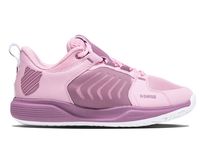 K-Swiss Women's Ultrashot Team Cameo Pink Grape Nectar White Shoes