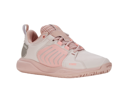 K-Swiss Women's Ultrashot Team Almost Mauve Sepia Rose Pale Neon Coral Shoes