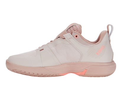 K-Swiss Women's Ultrashot Team Almost Mauve Sepia Rose Pale Neon Coral Shoes