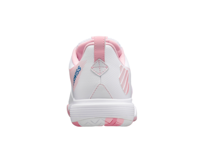 K-Swiss Women's Ultrashot Team White Orchid Pink Star Sapphire Shoes