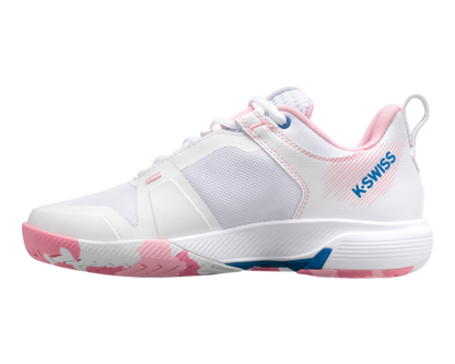 K-Swiss Women's Ultrashot Team White Orchid Pink Star Sapphire Shoes