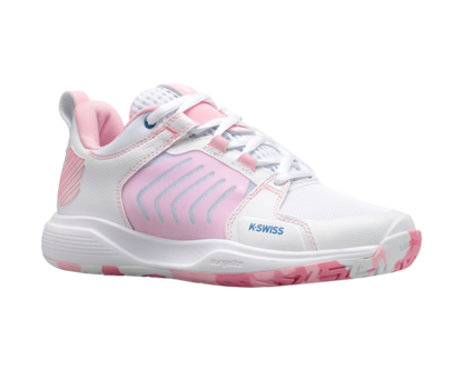 K-Swiss Women's Ultrashot Team White Orchid Pink Star Sapphire Shoes