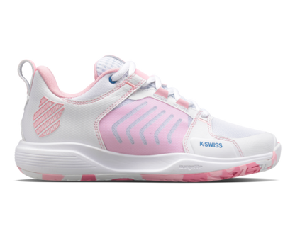 K-Swiss Women's Ultrashot Team White Orchid Pink Star Sapphire Shoes