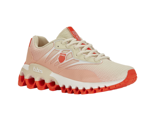 K-Swiss Women's Tubes Sport Pistachio Shell Almost Apricot Cherry Tomato Shoes